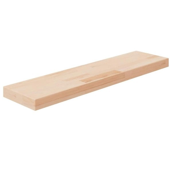 Berkfield Shelf Board 80x20x4 cm Untreated Solid Wood Oak