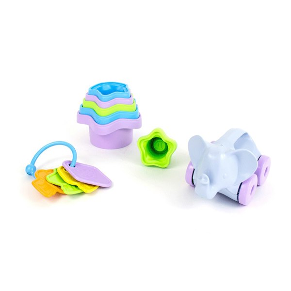 Green Toys Baby Toy Starter Set - Made From 100% Recycled Plastic