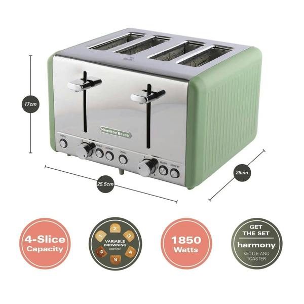 Hamilton Beach Harmony Kettle & Toaster Set - Matcha - Hamilton Beach UK