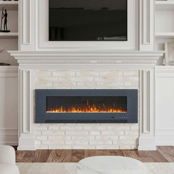 50/60 inch Electric Fireplaces 5000BTU Wall Mounted Heater Wall Mounted Fireplaces Living and Home