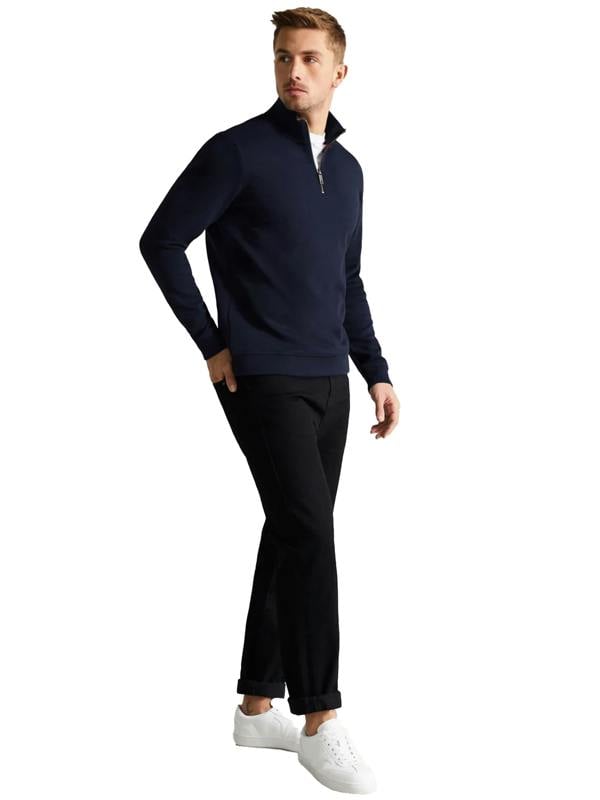 TB_SWEAT_ANTRAM Copy of Ted Baker | Mens Half Zip Funnel Neck Sweat - Antram TED BAKER RAWDENIM