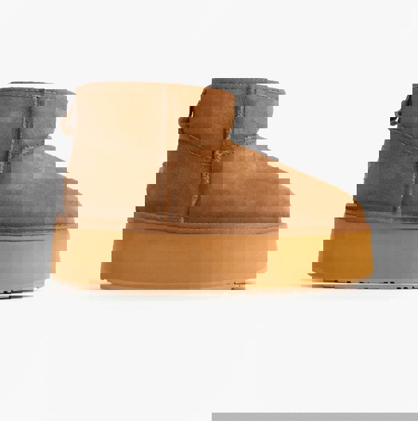 EMU Australia STINGER MICRO FLATFORM Womens Sheepskin Boot Chestnut