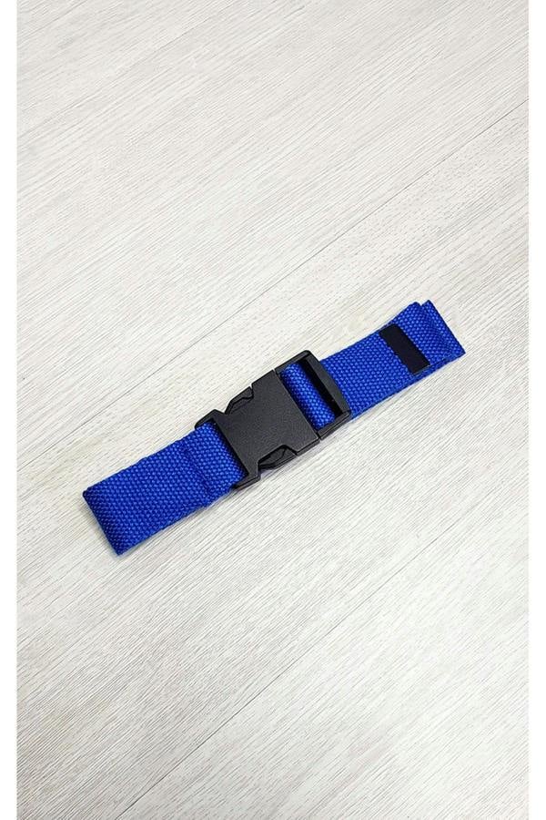 Ally Fabric Buckle Belt - Blue