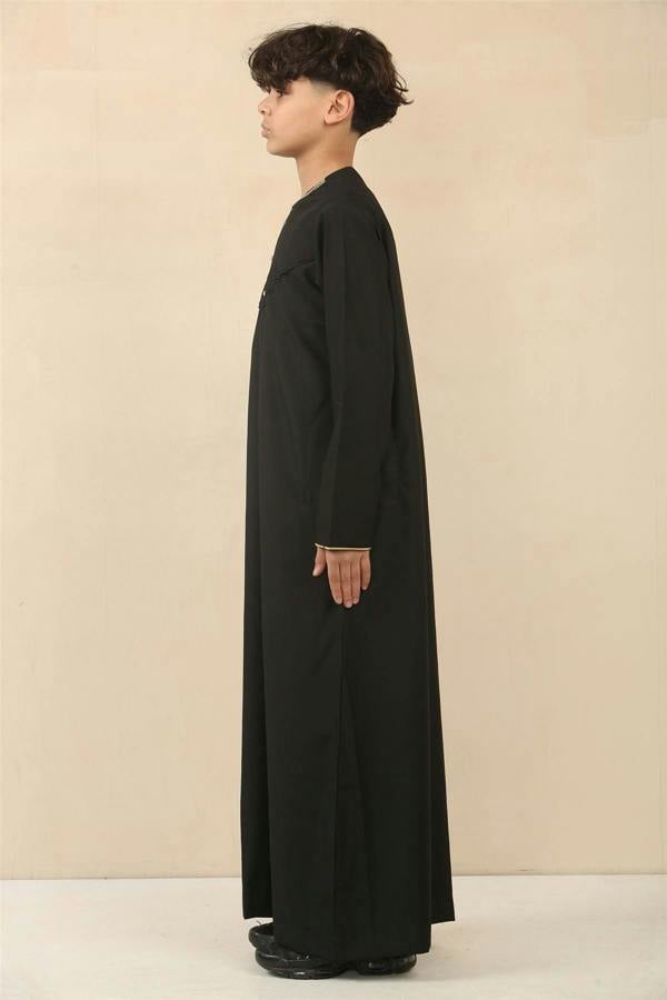 Infinity Leather Kid's Boys Omani Eid Thobe  Saudi Emirati Jubba Robe