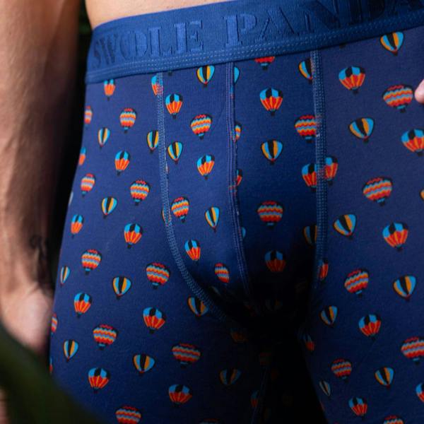 Swole PandaBoxer BriefHot Air Balloons Bamboo Boxer Brief, BlueBoxers & Briefs