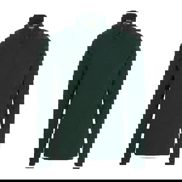 Mountain Warehouse Mens Camber II Half Zip Fleece Top - Dark Green