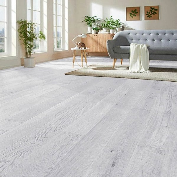 7 Pcs Rustic Style Wood Grain PVC Flooring Living and Home