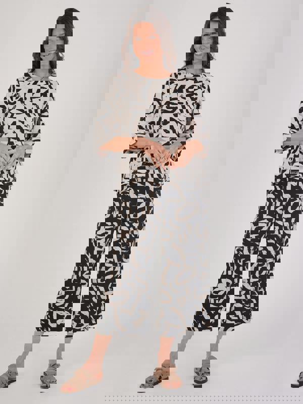 VIZ-A-VIZ Abstract Print Top