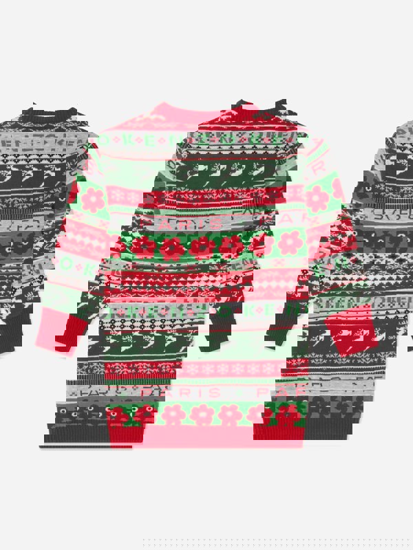 KENZO KIDS KENZO Girls Seasonal Knitted Dress in Red