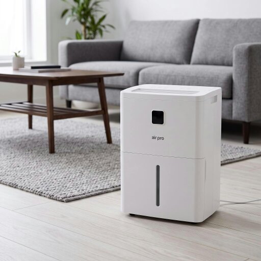 Air Pro 6L/Day Dehumidifier for Home, Portable Damp & Mould Remover - 1.7L - White - 6L / Day