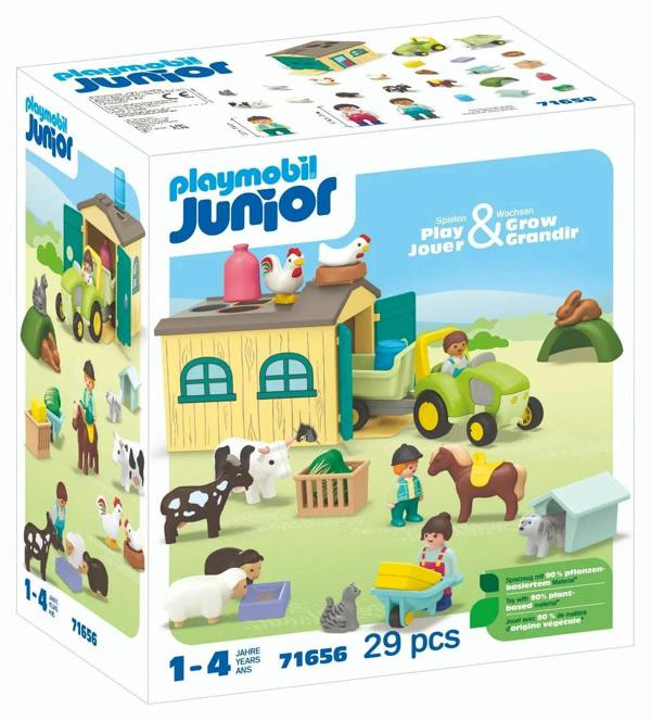 Playmobil Junior Farm Adventure with Tractor & Animal Friends