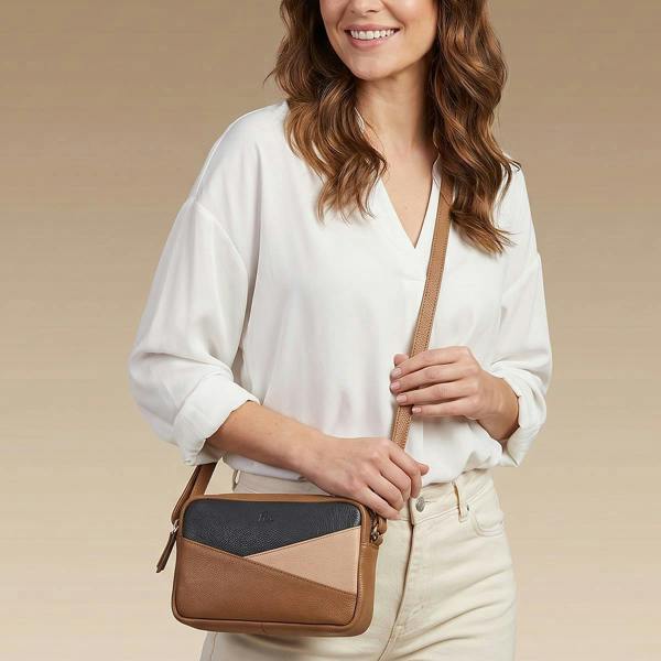 Pia All Lined Up Multi Leather Purse with Strap