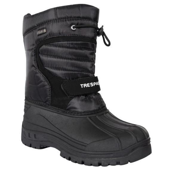 Trespass Unisex Dodo Pull On Winter Snow Boots - Black X - 