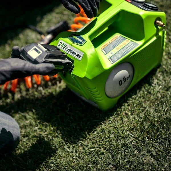 Greenworks 24V Cordless Air Compressor Excludes Battery and Charger