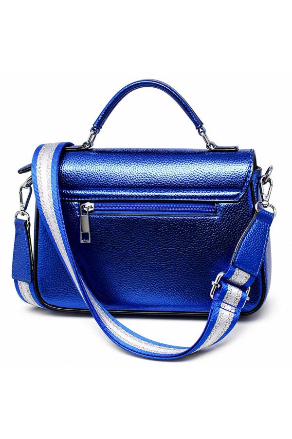 Kitise Metallic Crossbody Bag with Adjustable Wide Strap Turn Lock