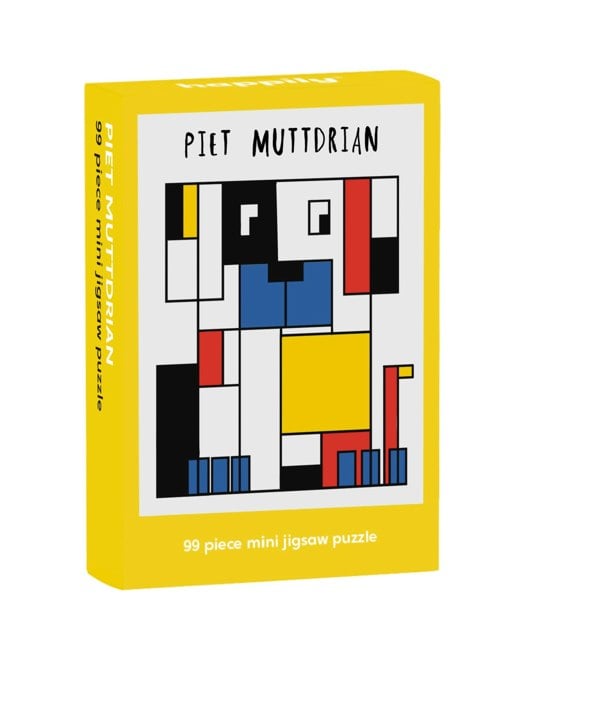 Happily Puzzles Piet Muttdrian - 99 Piece Mini Jigsaw Puzzle