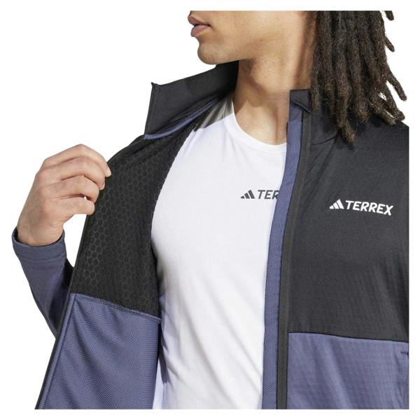 Adidas Mens Terrex Fleece Jacket - Navy/Black - 