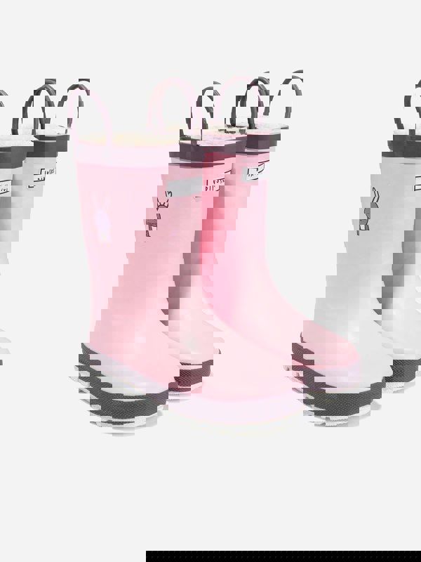 Roarsome Girls Hop The Bunny Rain Boots in Pink