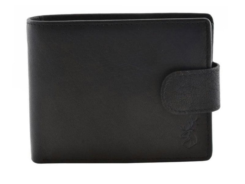 Mala Leather Extra Capacity Wallet – Kalmin Collection – RFID Protected Oiled Leather Tab Wallet with 10 Card Slots & Gift Box