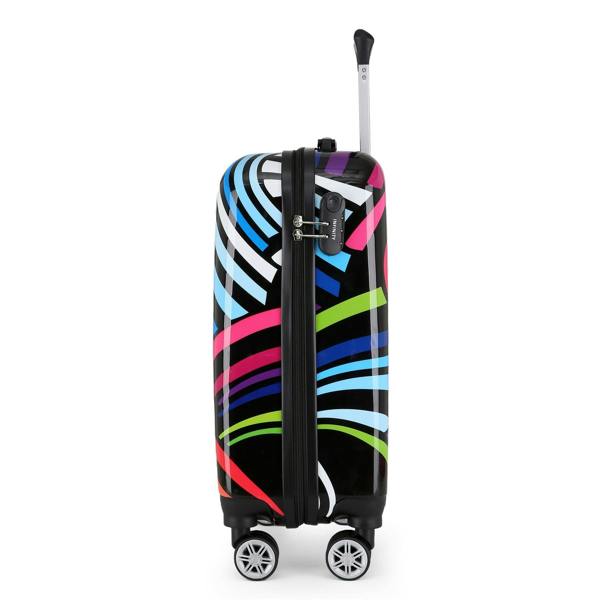 Infinity Luggage Hard Shell Printed Cabin Suitcase 35 x 23.5 x 56 cm Luggage Suitable for Easyjet, Ryanair, Wizzair