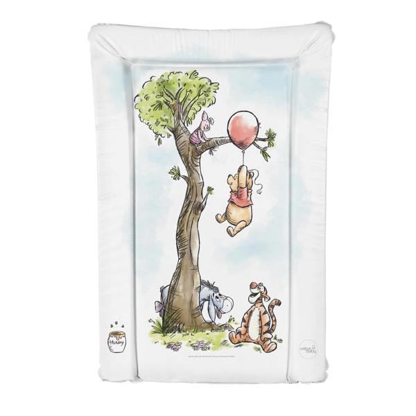 Ceba Deluxe Unisex Baby Waterproof Changing Mat with Raised Edges - Winnie the Pooh & Piglet