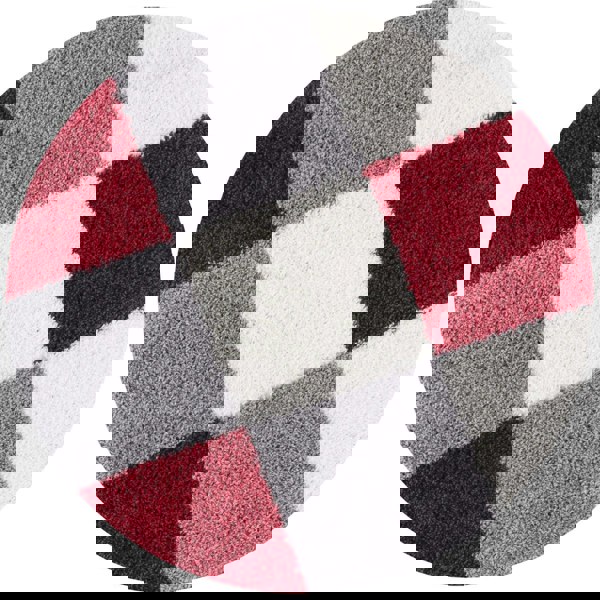 Myshaggy Geometric Red Rug