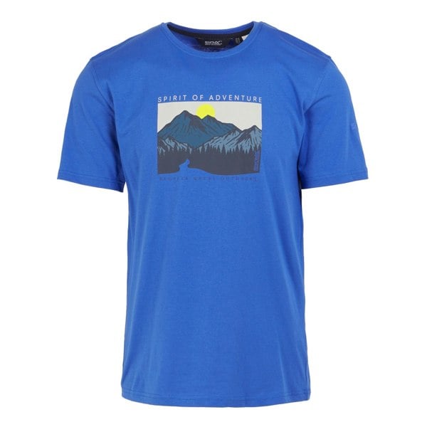 Regatta Mens Cline IX Sunrise T-Shirt - Olympian Blue