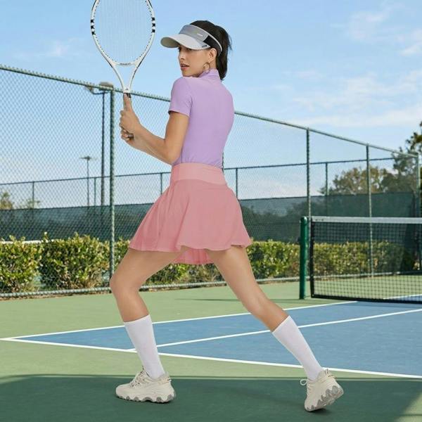 Anniou UPF 50+ Quick-Dry Pleated Tennis Skirt