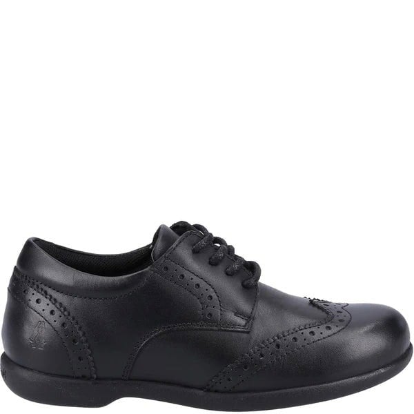 Hush Puppies BRIDGET Girls Leather School Shoes Black