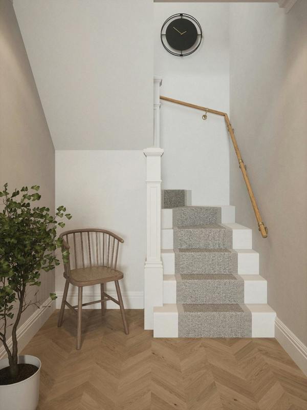 Handrails Direct Packwood Light Oak Double Winder Handrail