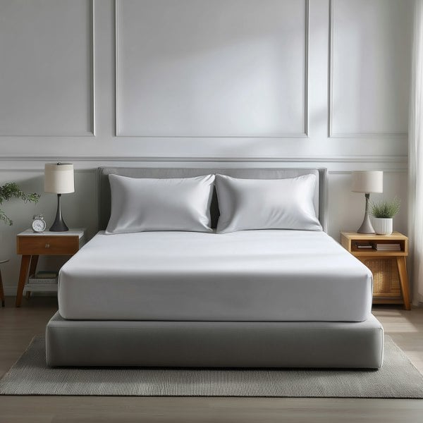 Snug City Microfibre Soft Touch Fitted Sheet 40cm Extra Deep Skirt Plain Dyed Bed Linen