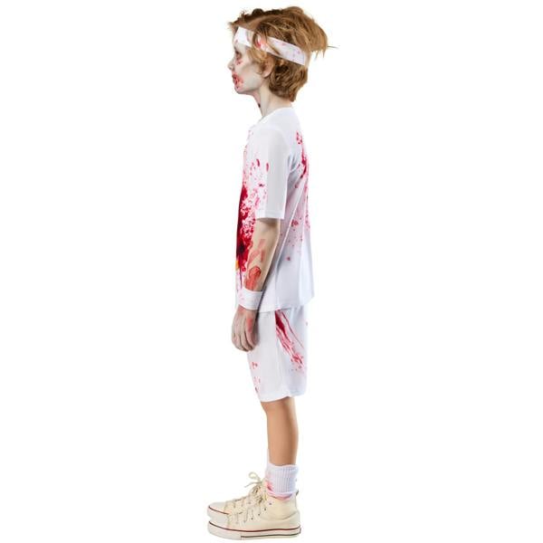Bristol Novelty Boys Rotter Federer Zombie Costume Set - White/Red - 