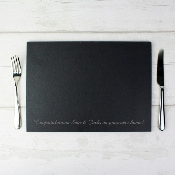 Personalised Memento Company Personalised Engraved Slate Placemat