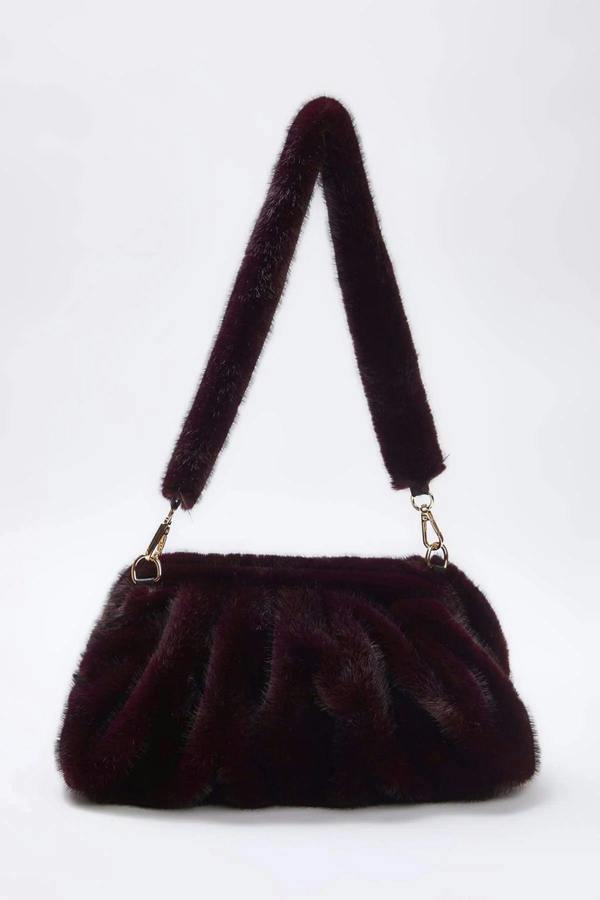 WOVCOR Faux Fur Women's Shoulder Bag