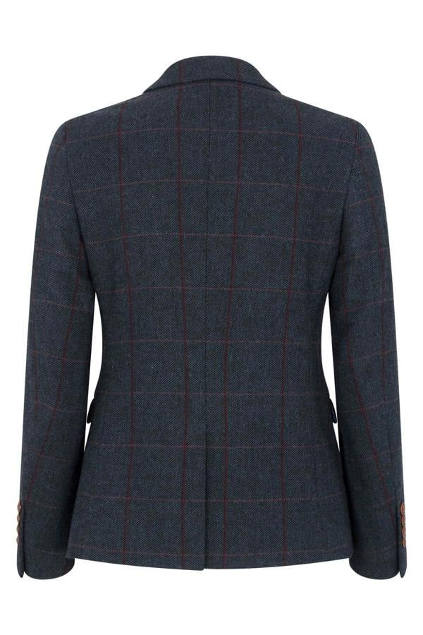 Paul Andrew Women's Navy Tweed Tailored Fit Formal Blazer