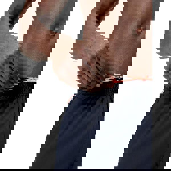 Navy blue Speedo Sport blue red watershorts with coral drawstring