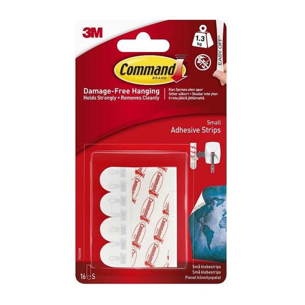 Command 17022UKN Small Adhesive and Refill Strips 1.3kg 16pk - One Colour - 
