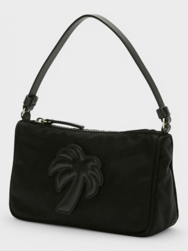 Palm Angels Big Palm Nylon Pouch Black - Supplied FashionPALM ANGELS