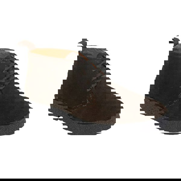 Roamers Mens Leather Desert Boots - Chocolate Brown