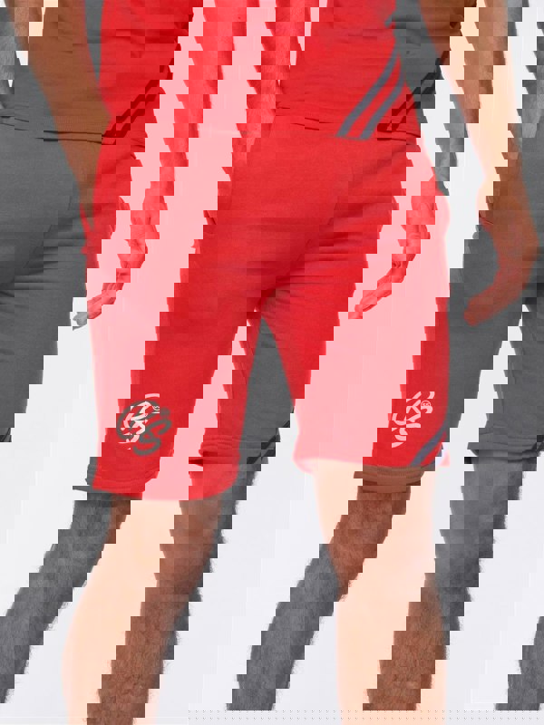 Crosshatch Hamlax T-Shirt/Shorts Set Red/Navy