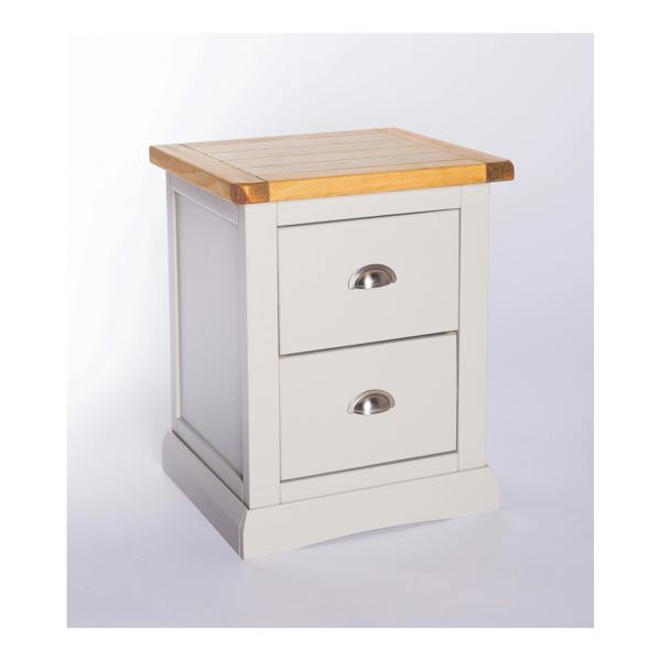 Cabinet Bits Loreo 2 Drawer Bedside Table