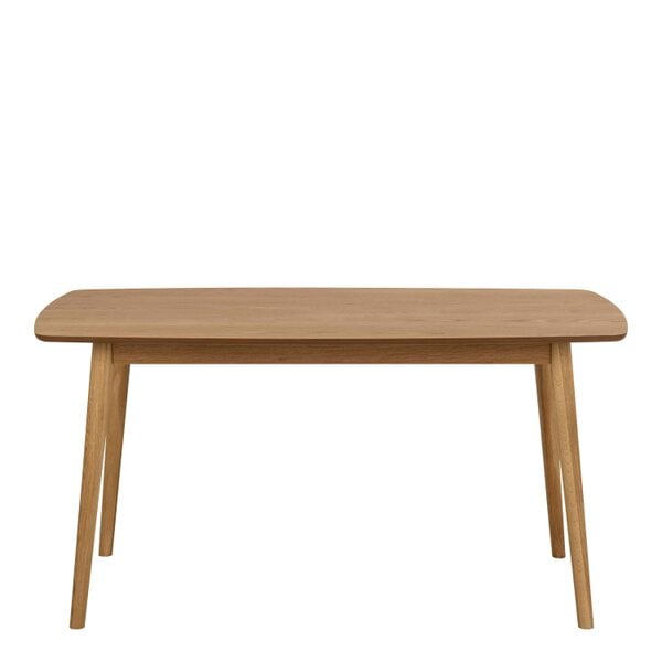 Wyld Haus Debrecen Solid Oak Wood Rectangular Dining Table