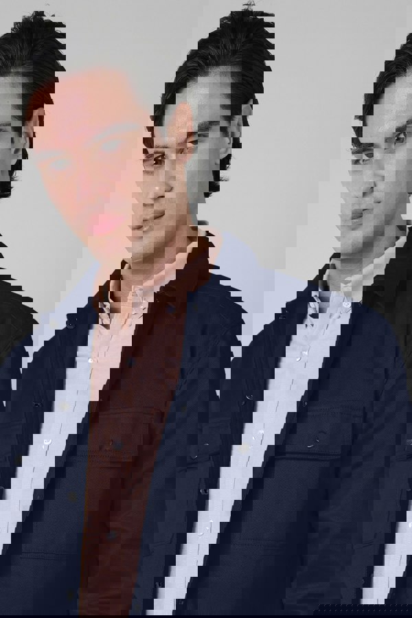 ENORSIA Mens Premium Cotton Twill Oversized Shirt