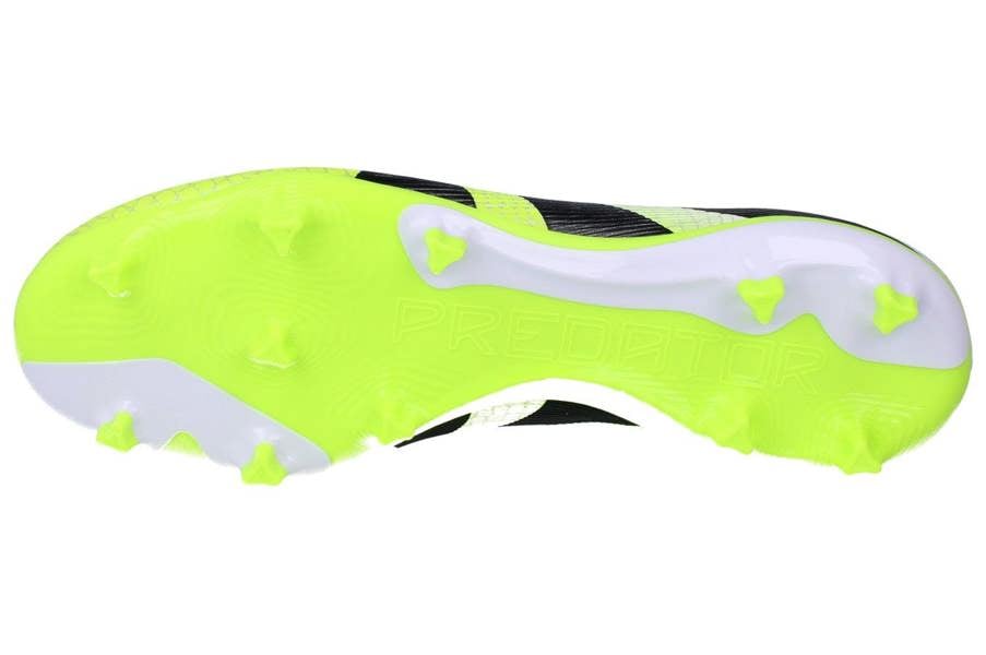 Adidas Predator League Fg/Mg Mens Football Boots  JI1117 - White Black Green Ji1117 - Photo 4