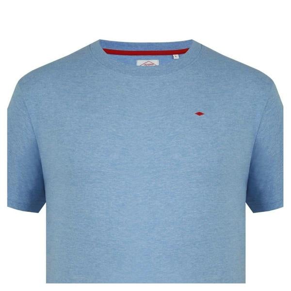 Lee Cooper Mens Essentials Small Logo Crew Neck T-Shirt - Sky Blue - 