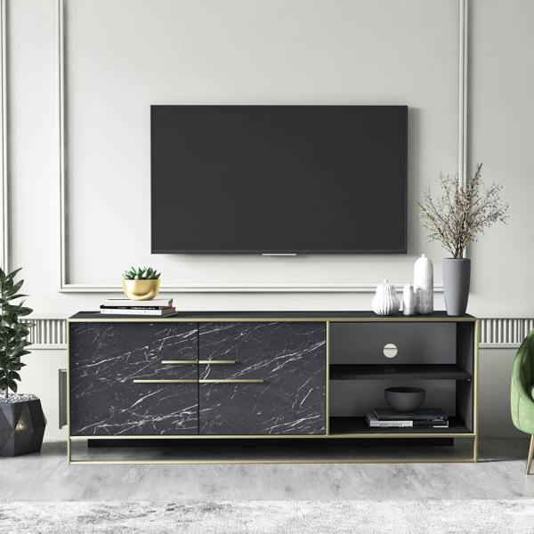Decorotika Polka  Modern Tv Stand TV Cabinet for TV's up to 70"