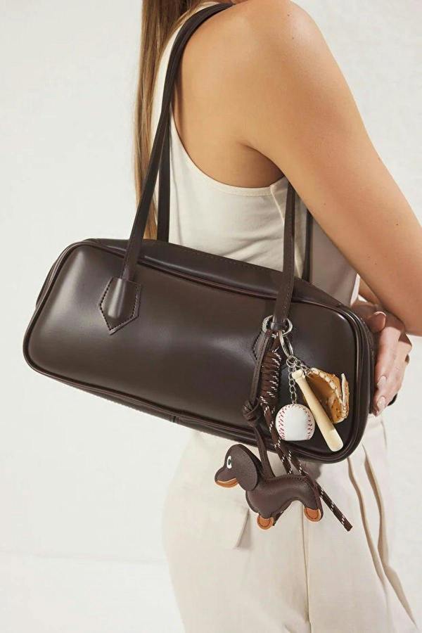 WOVCOR Charm Detailed Women's Mini Bowling Shoulder Bag
