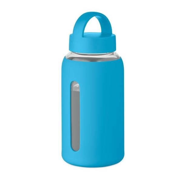 MidOcean Boris Borosilicate Glass 600ml Water Bottle - Turquoise - 