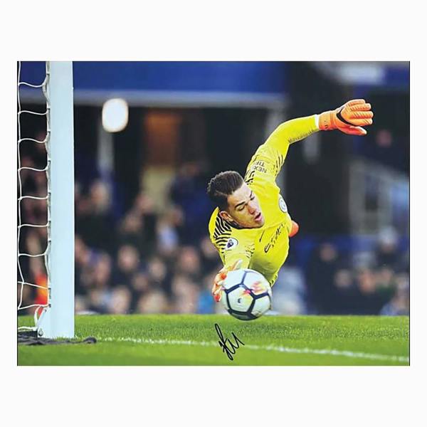 Unbranded Ederson signed Manchester City photo — Premium framing