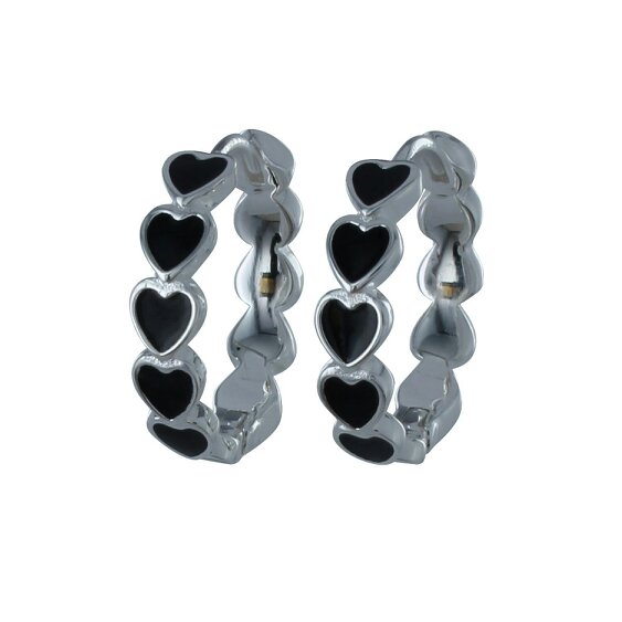 Reeves & Reeves Black Heart Hoops